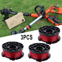 3Pcs Spool เส้นสำหรับสีดำและ Decker Strimmer Spool &amp; Line A6481สำหรับ Reflex Strimmer Trimmer อะไหล่ Spool Lines Garden Supplies