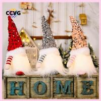CCVG เด็กเอลฟ์การแขวนตกแต่งต้นคริสต์มาส Gnome ตุ๊กตาผ้ากำมะหยี่เครื่องประดับต้นคริสต์มาสตกแต่งคริสต์มาส