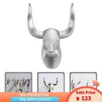 Dreamhigher HOMICE HOMITION WALL HOOK HED STYLISH COW รูป HOOK WALL DUTY ติดผนังไม่มีตะขอเจาะ