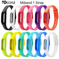 BOORUI miband strap Soft Silicone mi band 1s strap replacement  colorful Smart wearable accessories  for xiaomi miband 1&amp;1s Smartwatches