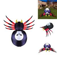 Halloween Inflatables Outdoor Spider with Light, Blow Up Yard Decoration Clearance with LED Lights