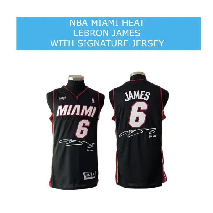 Signed LeBron James Jersey  LeBron James Signed 2013 Miami Heat NBA Finals  MVP Patch Authentic Jersey