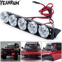 YEAHRUN TRX4 Roof Lamp LED Light Bar Headlights Spotlight 5V for TRX-4 Bronco 1/10 RC Crawler Car Upgrade Parts