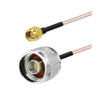 RG316 Coax Cable L16 N Male Jack To SMA Male Crimp for Jumper RG316 SDI Signal Camera RF Pigtail Soft 50Ohm N to SMA Coax Cable