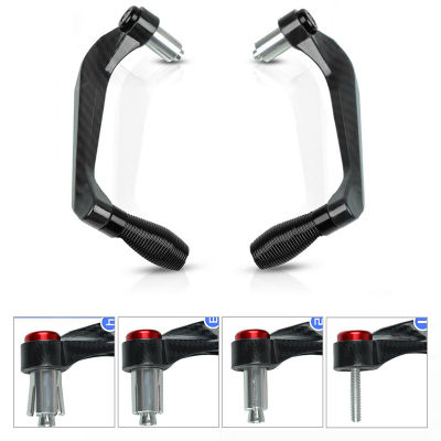 Mayitr 2pcs 22mm Carbon Fiber CNC Motorcycle Brake Kit Left &amp; Right Motorbike Clutch Lever Protector Hand Guard for Honda Suzuki