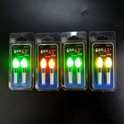 ✴♠ 2pcs/lot Light Stick Yellow/Red/Orange Lightstick Work CR322 Battery LED Luminous Float Night Fishing Float Bobber Accessory