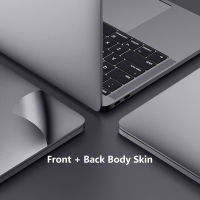 【คุณภาพสูง】2021 Macbook Pro 14 16 Air M1 Pro 13 2020 A2289 A2338 A2337 Body Skin Sticker Silver Gray Gold Front and Back Film Anti Scratch