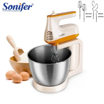 12L Stand Mixer Kitchen Aid Food Blender Cream Whisk Cake Dough Mixers With  Bowl Stainless Steel