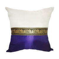 ปลอกหมอน/หมอนอิง/หมอนตกแต่งสไตล์ลายไทย สีม่วง (Thai Pillow Cover)