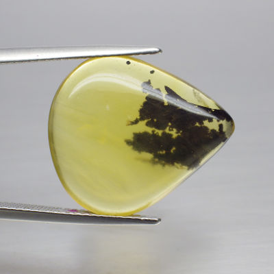 พลอย โอปอล ต้นไม้ ธรรมชาติ แท้ ( Unheated Natural Dendrite Dendritic Opal ) 11.90 กะรัต