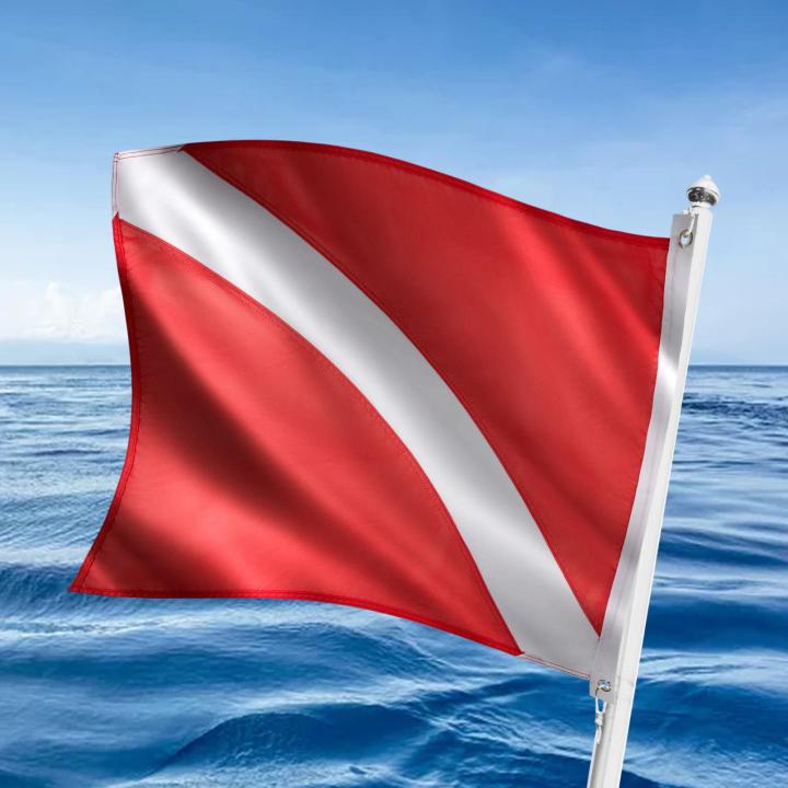 ธงดำน้ำนักดำน้ำลงธง20-x-24สำหรับใช้ดำน้ำดูปะการังกับลอย-ทุ่น-เรือ-เสาธง