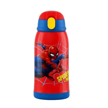 Disney Thermos Cup Stainless Steel Cartoon Spider-Man Captain America Water  Bottle Boys and Girls School