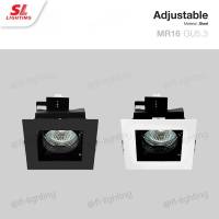 SL LIGHTING โคมไฟดาวน์ไลท์ฝังฝ้า MR16 ทรงสี่เหลี่ยม ปรับหน้าได้ GU5.3 / โคมฝัง Down Light รุ่น SL-6-W-531, SL-6-B-531