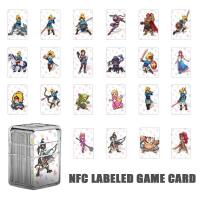 【♀】 PIN UP VKTECH NTAG215 NFC แท็กการ์ดเกมสำหรับ Amiibo เกมตำนานของ Zelda Breath Of The Wild Mini Card สำหรับ Nintend Switch NS