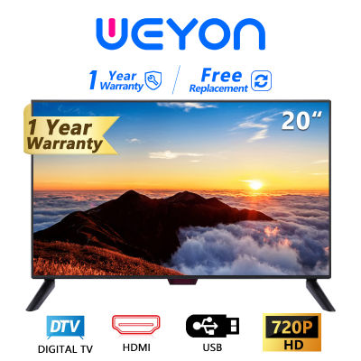 New Digital TV : WEYON ทีวี 20 นิ้ว LED HD 720P  -DVB-T2- AV In-HDMI-USB ดิจิตอลทีวี ใช้งานง่าย ตอบโจทย์ทุกบ้าน ในราคาคุ้มค่า