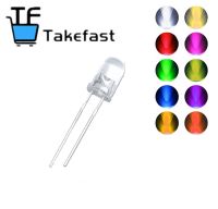 ❣ 100pcs 5MM Led white/blue/red/yellow/green/pink/purple light bulbs / 5MM White Colour LED emitting diode F5 White/UV LED