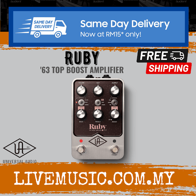 Universal Audio Ruby '63 Top Boost Amplifier Pedal | Lazada
