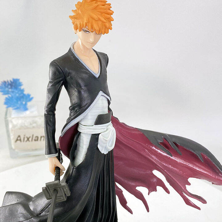 ของเล่นชุดคอสเพลย์-kurosaki-ichigo-pvc-ตุ๊กตาขยับแขนขาได้อนิเมะ-bleach-gk-ขนาด16ซม-รูปแกะสลักตุ๊กตาโมเดลสำหรับสะสม