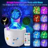 Galaxy Projector Kids Bedroom Lights Night Light 3 in 1 Ocean Wave Star Projector Remote Control for Home Decoration