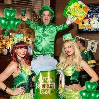 ANCHE แก้วเบียร์โชคดีสุดสร้างสรรค์อะลูมิเนียมฟอยล์ St. Patrick S Day Layout Party Party Supplies Ireland ธงวันชาติเกาหลี Decor Fesitival Balloon