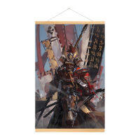 Japanese Samurai Prints Canvas Scroll Painting Posters Pictures With Frame for Living Room Decoration