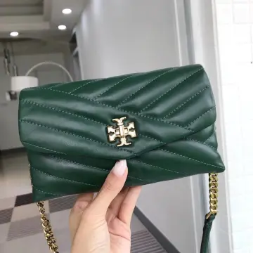 Cross body bags Tory Burch - Green leather perry camera bag - 55691301