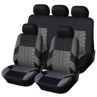 Car Seat Cover Detachable Full Set Premium Cloth Universal Fit Automotive Split Bench Rear Seat Washable Car Seat Protector