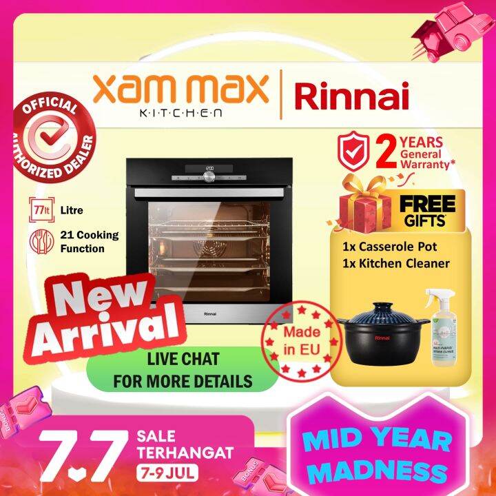 Rinnai ROE6533TEB Rinnai Oven / ROE6533TEB Builtin Oven 77L / 21