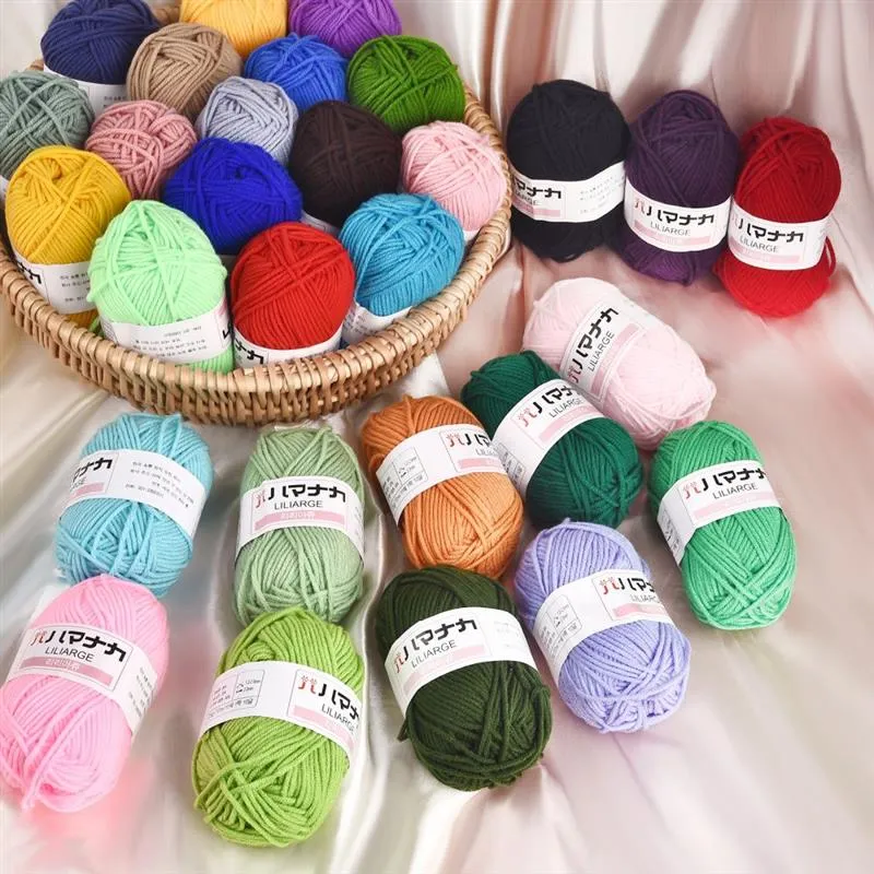 Milk Sweet Soft Cotton Baby Knitting Wool Yarn Thick Yarn Fiber