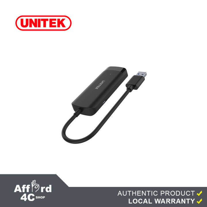 Unitek H1111A 4in1 USB 3.2 Gen1 TypeA to USB 3 Port Hub Connector