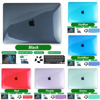 (6 In 1) matte Hard Case สำหรับ Macbook Pro 14 16 13กรณี A2442 2021 A2485 A2338 M1 A2337 A2289 A2251 Air 13 A2179 A1932 Retina 12 13 15 16นิ้ว2019 Touch Bar ป้องกันที่มีหน้าจอป้องกัน + ปลั๊กป้องกันฝุ่น + ปลั๊กกล้องเว็บแคม + แป้นพิมพ์แปรง + คีย์บอร์ด