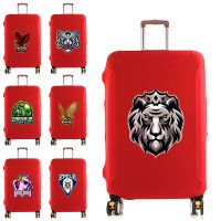 Luggage Cover for 18-28Inch Fashion Travel Suitcase Elastic Dust Bags Case Eamlogo Pattern Luggage Protective Case