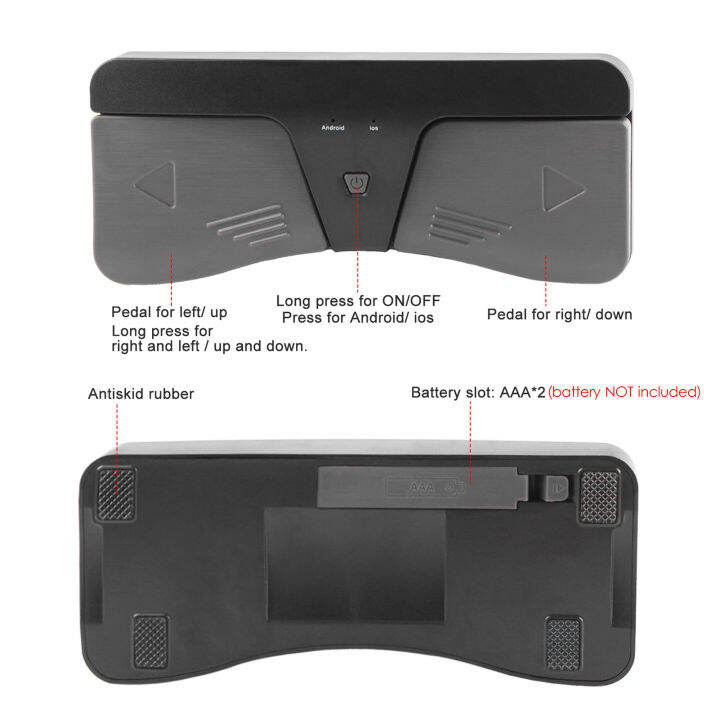 อัจฉริยะ-wire-less-bt-page-turner-pedal-เข้ากันได้กับอุปกรณ์-ios-และ-android-สมาร์ทโฟนแท็บเล็ตอุปกรณ์เครื่องดนตรีสากล