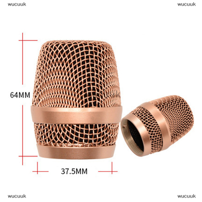 wucuuk ไมโครโฟน Grill HEAD ไมโครโฟน Grille BALL HEAD COVER อะไหล่อุปกรณ์เสริมเปลี่ยนไมโครโฟนโลหะ Mesh HEAD DIY อุปกรณ์เสริมสำหรับ Shure beta58a