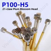 【LZ】 100PCS P100-H5 33.35mm 21-claw Plum Blossom Head Dia 2.5mm Needle Spring Test Probe P100-H Dia 1.36mm Circuit Board Test Tool