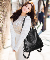 กระเป๋าเป้หนังPU สะพายหลัง สะพายข้าง สะพายไหล่ แถมพวงกุญแจ women fashion bags