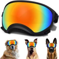 Dog Sunglasses,Dog Goggles with Adjustable Strap UV Protection Winproof Dog Sunglasses,Suitable for Medium-Large Dog Pet Glasses