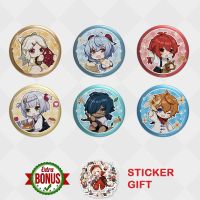 【CC】 Genshin Badge Chibi Brooch Tartaglia Diluc Ganyu Kaeya Ningguang Childlike Metal Pins