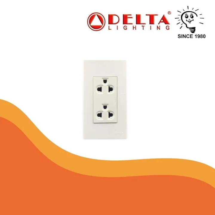 Delta Lighting Wiring Devices Duplex Universal Outlet Wide With Ground