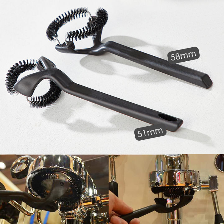 51/58mm Coffee Machine Cleaning Brush Coffee Maker Espresso