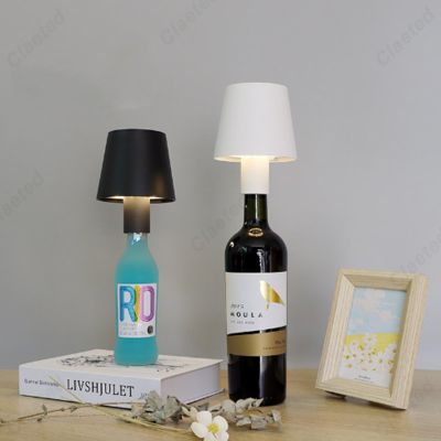 Creative Wine Bottle Table Lamp Detachable Rechargeable Decorative Bar Cordless Design LED Coffee Shop Atmosphere Night Light