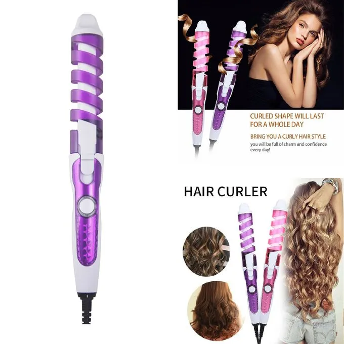 NHC- 8558 Magic Pro Hair Curlers Electric Curl Ceramic Spiral Hair Curling  Iron Wand Salon | Lazada PH