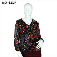 Mix-Self เสื้อเบลาส์ผ้าพิมพ์ลายดอกไม้ รุ่น FB11143