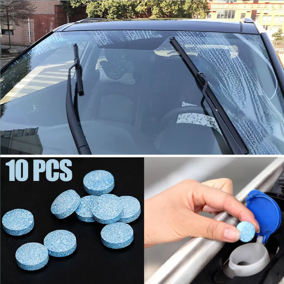 10pcs) Car Windshield Cleaner Glass Cleaner Car Solid Wiper Window Cleaning  for Any Glass or Window