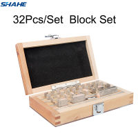 Shahe Block Gauge 32ชิ้นเซ็ต1 Grade 0 Grade Caliper Block Gauge การตรวจสอบ Block Gauge เครื่องมือวัด