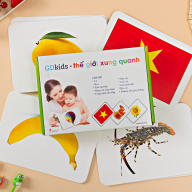 Bộ Thẻ Học Flash Card Dạy Trẻ Thế Giới Xung Quanh (Hộp 100 Thẻ) Theo Phương Pháp Glenn Doman Thẻ Học Thông Minh thumbnail