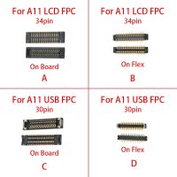 [KOLT Digital] 10ชิ้นจอแสดงผล LCD,30 34 Pin โค้งงอ FPC หัวต่อซัมซุง Galaxy A11 M11 A115F A115A M115เครื่องชาร์จ USB พอร์ตแท่นชาร์จ