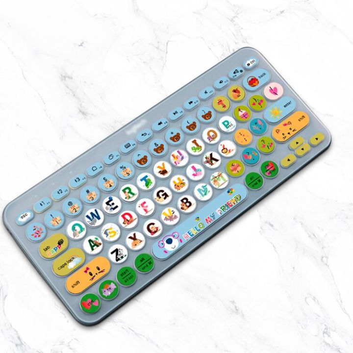 hrh-stylish-design-silicone-keyboard-cover-skin-for-keyboard-cover-for-logitech-bluetooth-multi-device-keyboard-cover-model-k380-keyboard-accessories