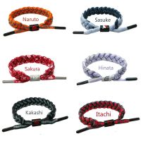 Sasuke Itachi Kakashi Adjustable 6 Colors Shoelace Rope Bracelets Wristband Bangles Cosplay Props Accessories Gift