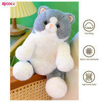 หมอนตุ๊กตาหนานุ่มแมวการ์ตูนน่ารัก MSCOCO น่ารักสร้างสรรค์ Boneka Mainan จำลองสำหรับ Relief วิตกกังวลและความเครียด